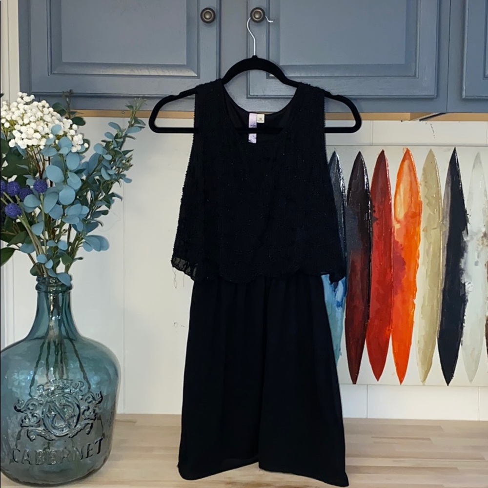 Beaded black dress